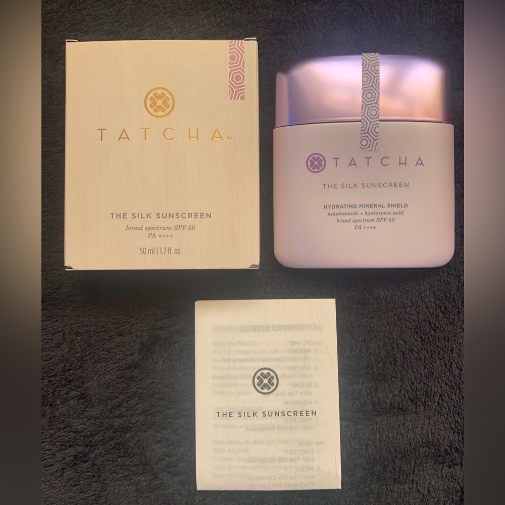 Tatcha The Silk Sunscreen Broad Spectrum SPF 50 PA++++ 08/24 NIB 50ml